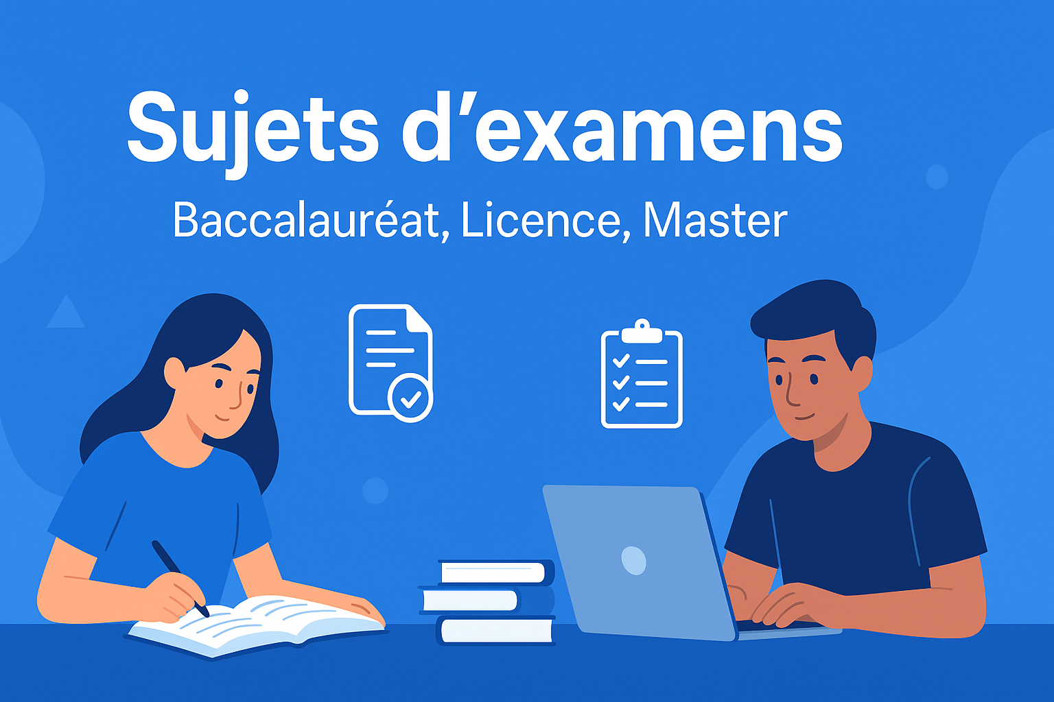 Étudiants préparant le baccalauréat