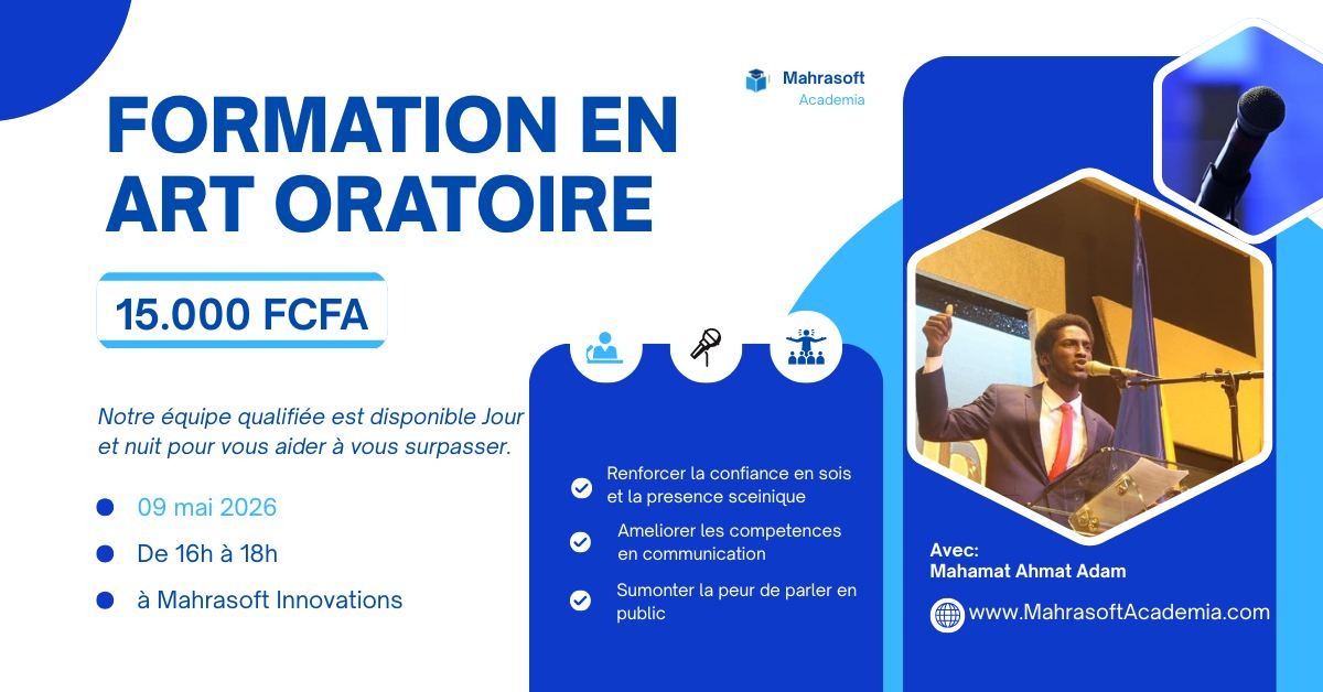 Développez votre Art Oratoire avec Mahrasoft Academia !