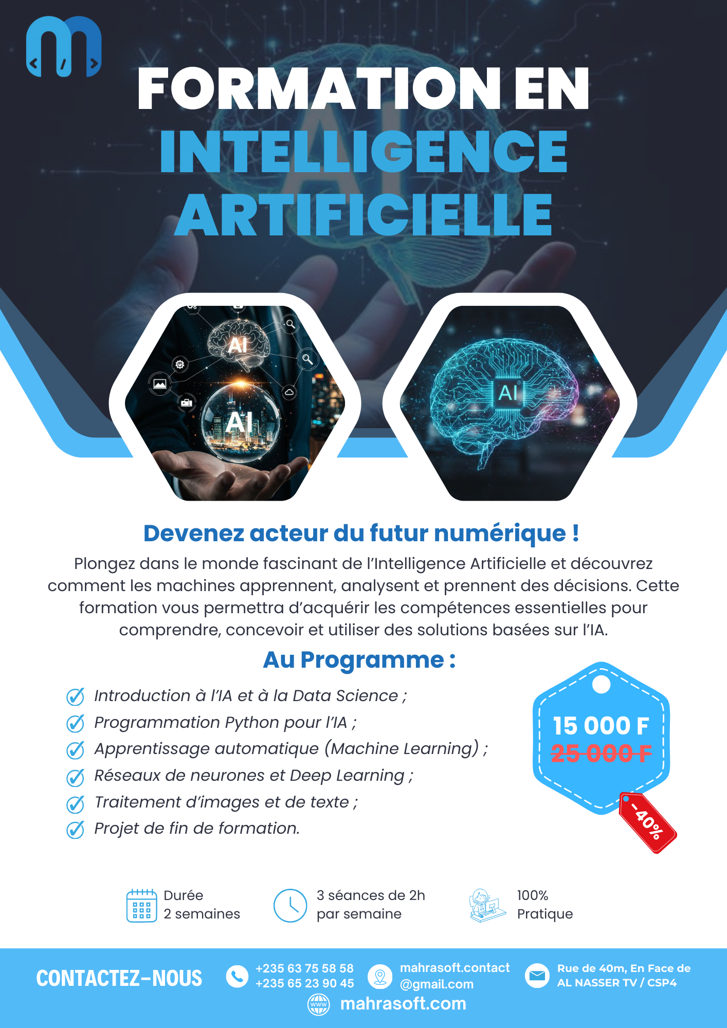 Bootcamp en Intelligence Artificielle – Devenez acteur du futur numérique
