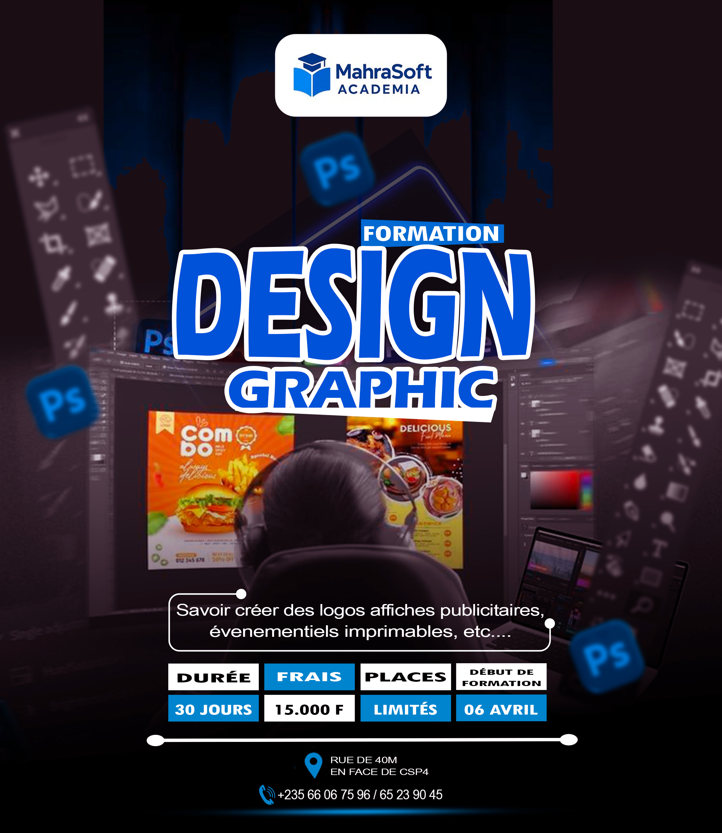 Formation en Design Graphique – Création de logos, affiches & supports publicitaires