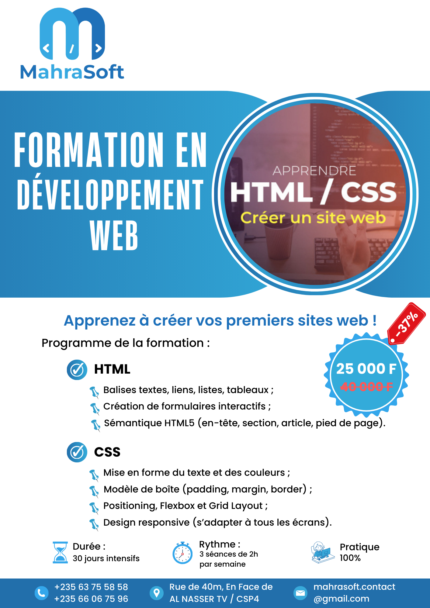 Formation en Développement Web – Créez vos premiers sites web !